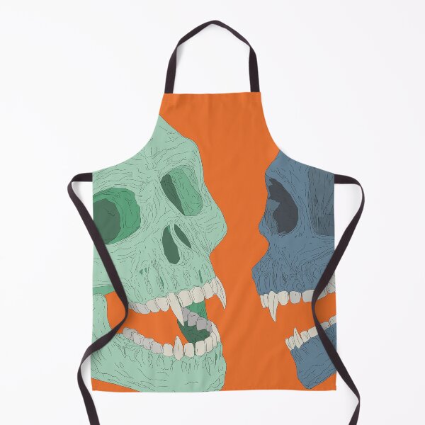 Item preview, Vampire skull original artwork with orange background designed and sold by GorillaBark.