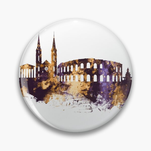 Item preview, Nîmes France Skyline designed and sold by ArtPrints.