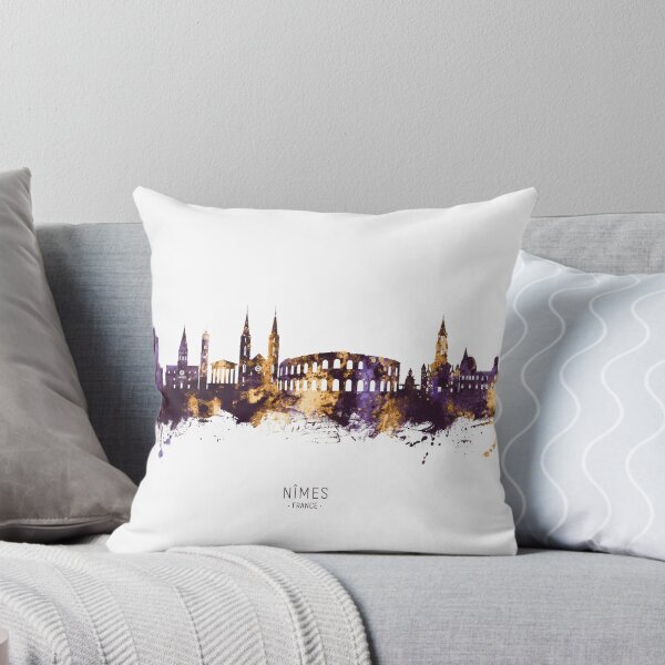 Item preview, Nîmes France Skyline designed and sold by ArtPrints.