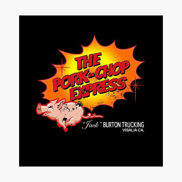 "Pork Chop Express Distressed Glow Variant" Photographic Print for