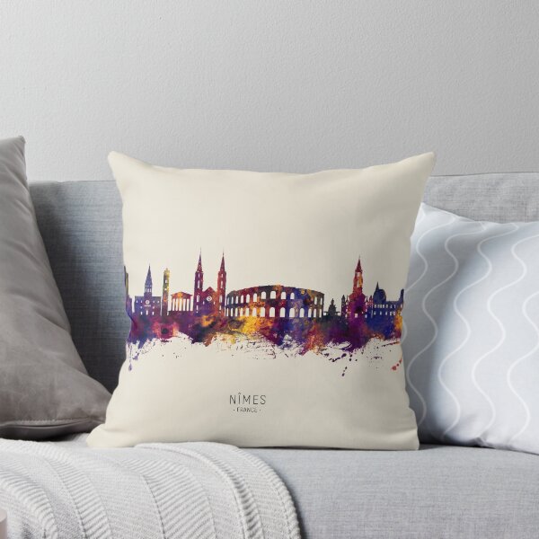 Item preview, Nîmes France Skyline designed and sold by ArtPrints.