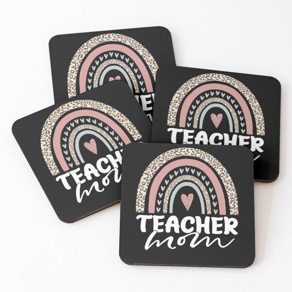 Item preview, Teacher Mom Leopard Rainbow designed and sold by Art-Max.