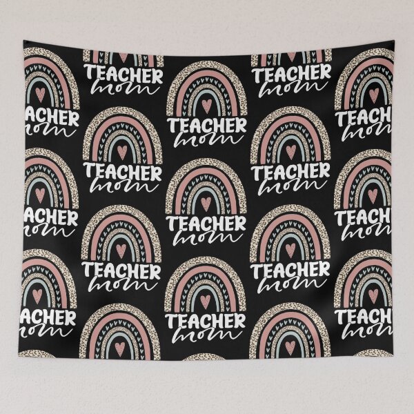 Item preview, Teacher Mom Leopard Rainbow designed and sold by Art-Max.