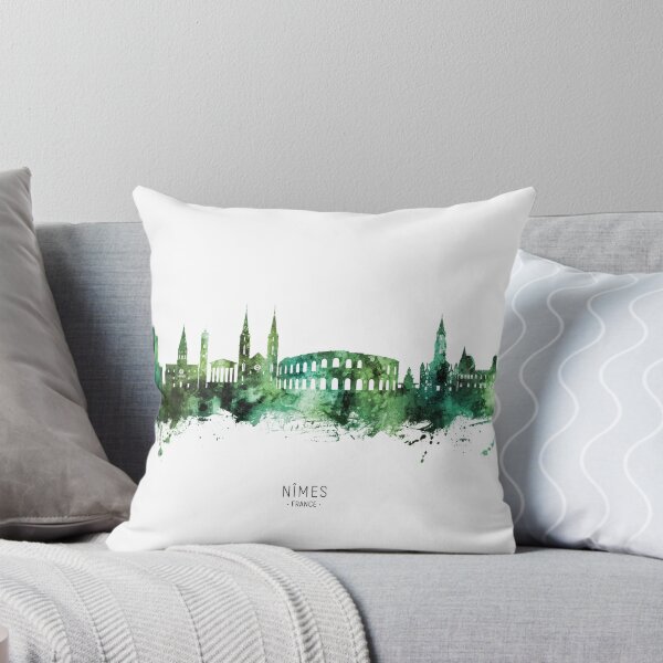 Item preview, Nîmes France Skyline designed and sold by ArtPrints.