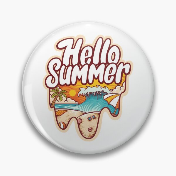Item preview, Hello Summer designed and sold by Vector Scout Lab.