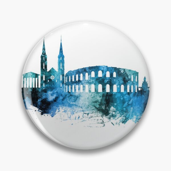 Item preview, Nîmes France Skyline designed and sold by ArtPrints.