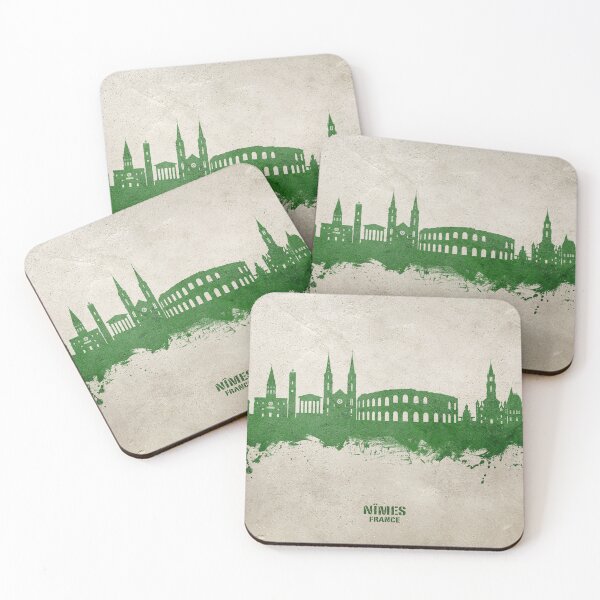 Item preview, Nîmes France Skyline designed and sold by ArtPrints.