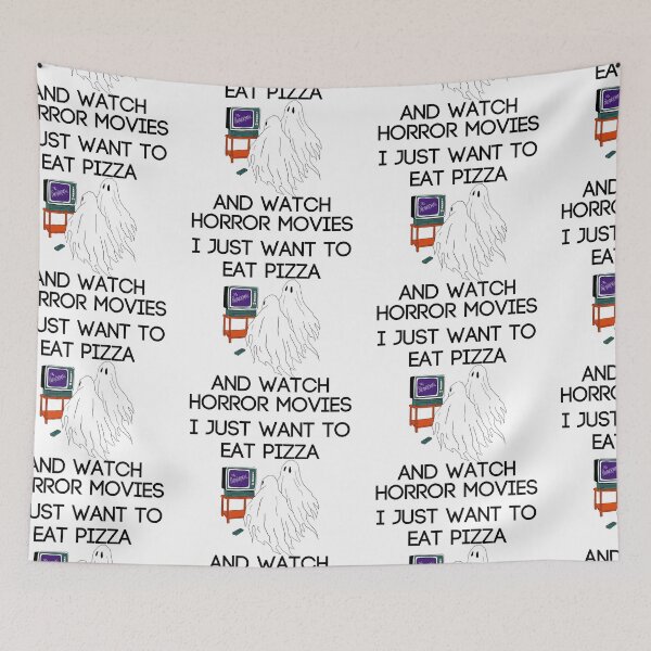 Item preview, I Just Want To Eat Pizza And Watch Horror Movies designed and sold by SweetAndSpice.