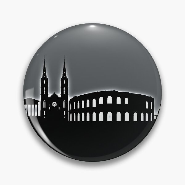 Item preview, Nîmes France Skyline designed and sold by ArtPrints.