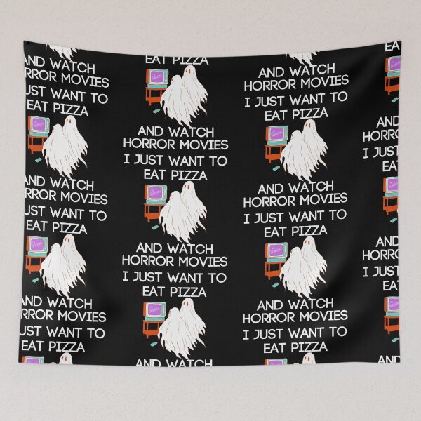 Item preview, I Just Want To Eat Pizza And Watch Horror Movies designed and sold by SweetAndSpice.
