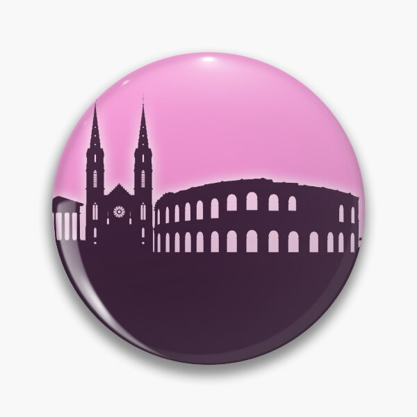 Item preview, Nîmes France Skyline designed and sold by ArtPrints.