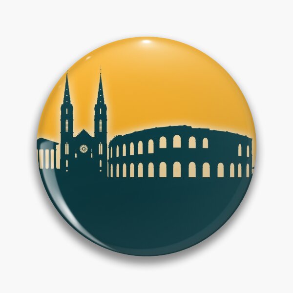 Item preview, Nîmes France Skyline designed and sold by ArtPrints.