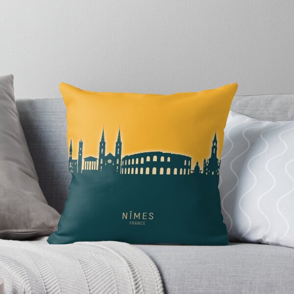 Item preview, Nîmes France Skyline designed and sold by ArtPrints.