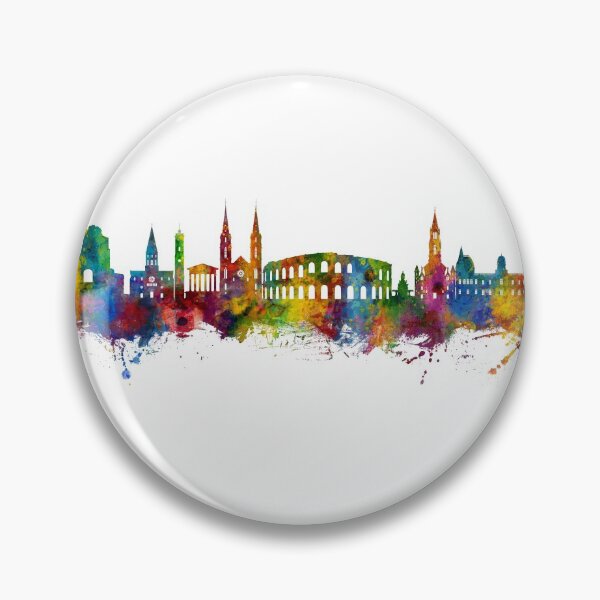 Item preview, Nîmes France Skyline designed and sold by ArtPrints.