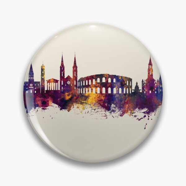 Item preview, Nîmes France Skyline designed and sold by ArtPrints.