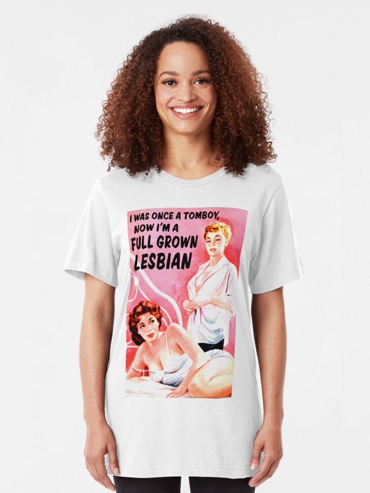Alternate view of "Once I Was a Tomboy" Slim Fit T-Shirt