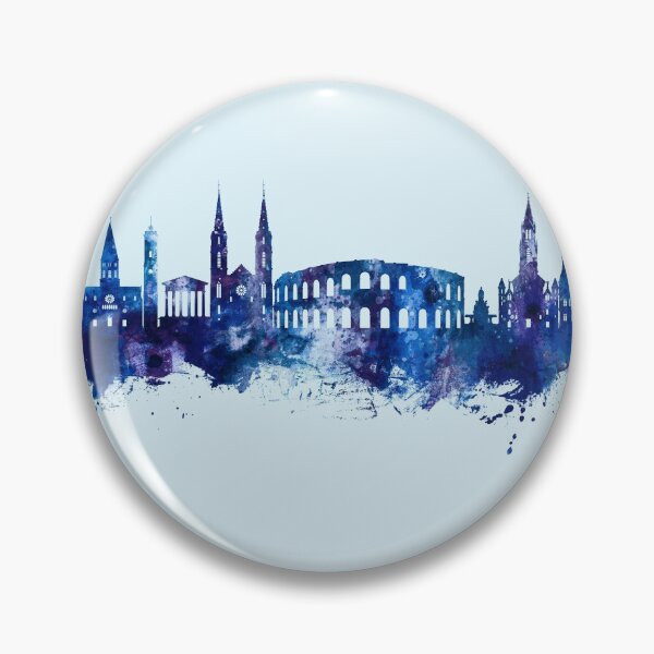 Item preview, Nîmes France Skyline designed and sold by ArtPrints.