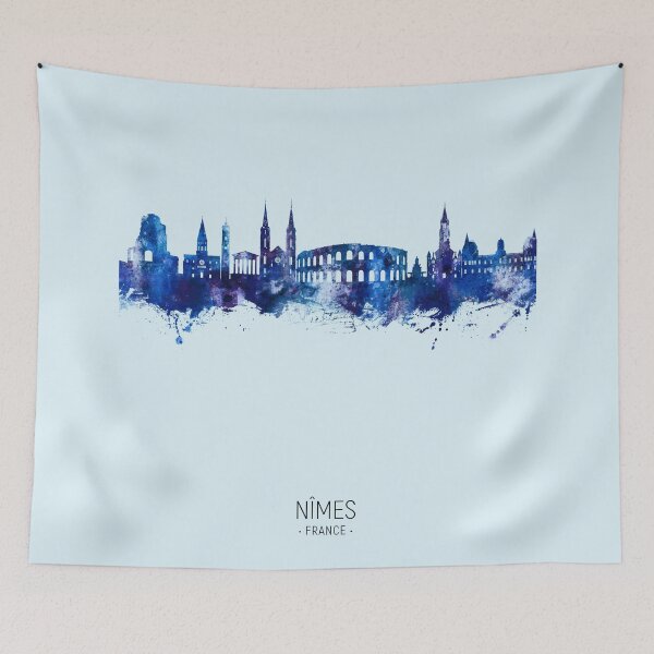 Item preview, Nîmes France Skyline designed and sold by ArtPrints.