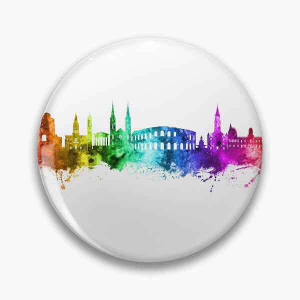 Item preview, Nîmes France Skyline designed and sold by ArtPrints.