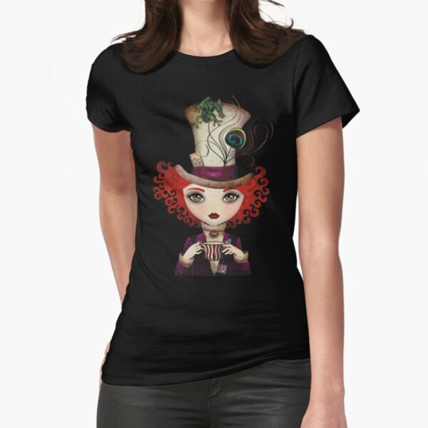 Lady Hatter Fitted T-Shirt