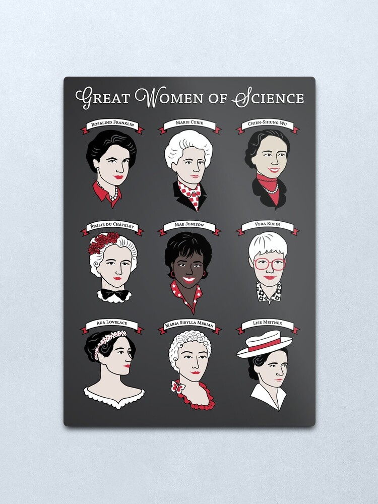 Alternate view of Great Women of Science {Set} Metal Print