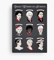 Great Women of Science {Set} Canvas Print