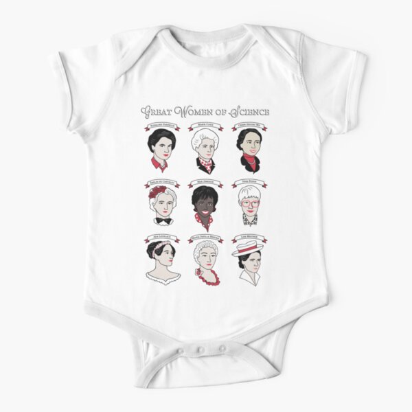 Great Women of Science {Set} Short Sleeve Baby One-Piece