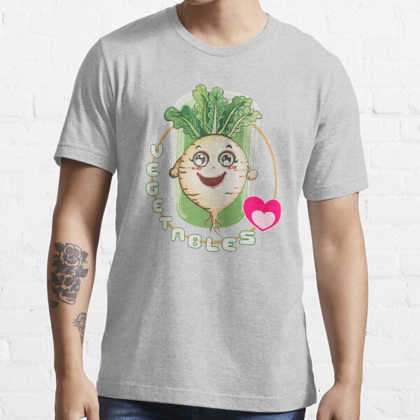 Cute turnips send sweet smiles to healthy and vegetarian Essential T-Shirt