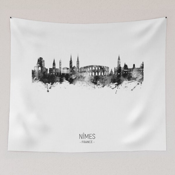 Item preview, Nîmes France Skyline designed and sold by ArtPrints.