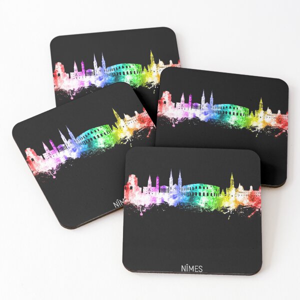Item preview, Nîmes France Skyline designed and sold by ArtPrints.