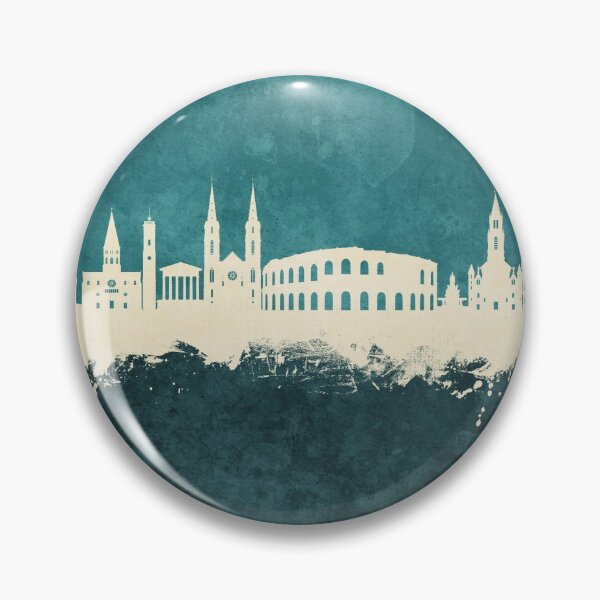 Item preview, Nîmes France Skyline designed and sold by ArtPrints.