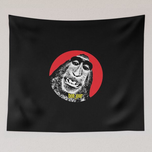Item preview, Crested Macaque Animal Stencil designed and sold by RevolutionInPaint.