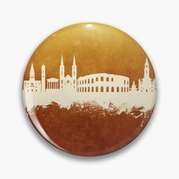 Item preview, Nîmes France Skyline designed and sold by ArtPrints.