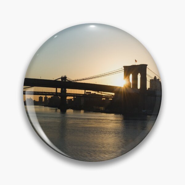 Item preview, Soaring - Brooklyn Bridge Sunrise with a Seagull designed and sold by Georgia Mizuleva.