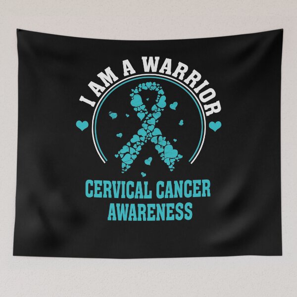 Item preview, I'm a Cervical Cancer, Cervical Cancer Awareness Gift for Cervical Cancer Warrior, Teal Ribbon Gift designed and sold by CapitalDesignss.