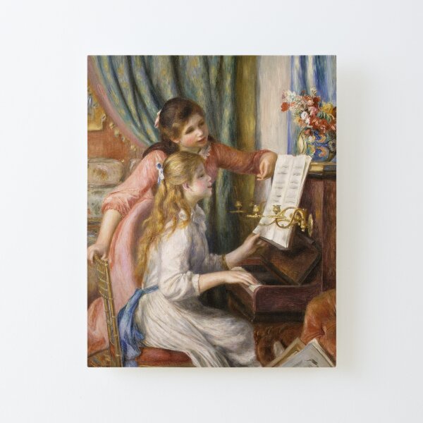 Pierre-Auguste Renoir - Young Girls at the Piano Canvas Mounted Print