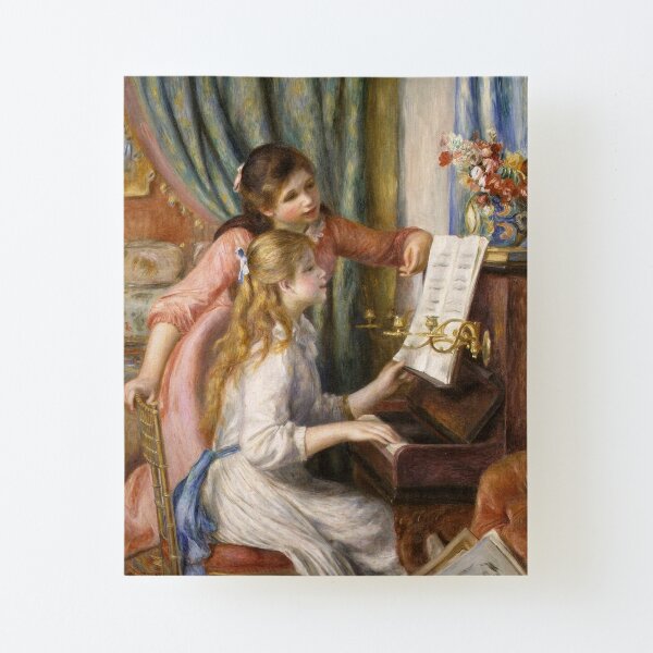 Pierre-Auguste Renoir - Young Girls at the Piano Canvas Mounted Print