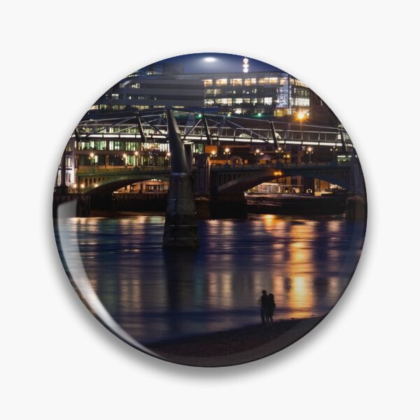 Item preview, Strolling Down the Thames Riverbank Hand in Hand - Magical Night in London designed and sold by Georgia Mizuleva.