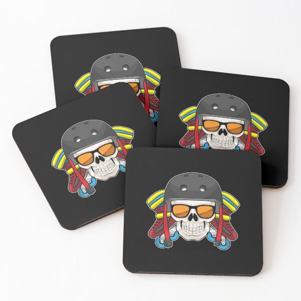 Item preview, Skull with Sunglasses & Inline skates designed and sold by Snabdesign84.