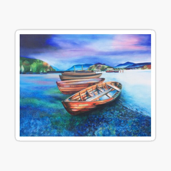 Boats of Colour Sticker