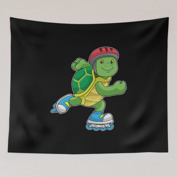 Item preview, Turtle as Skater with Inline skates & Helmet designed and sold by Snabdesign84.