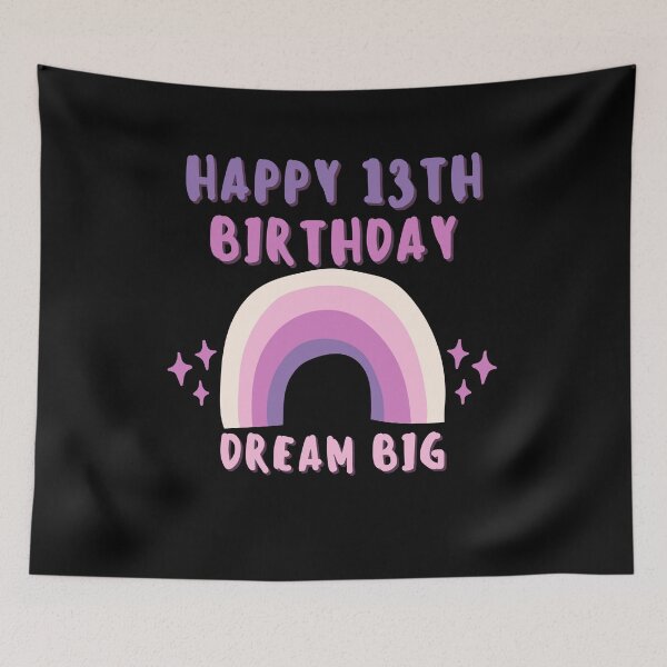 Item preview, Happy 13th Birthday Rainbow Gifts designed and sold by fra02.
