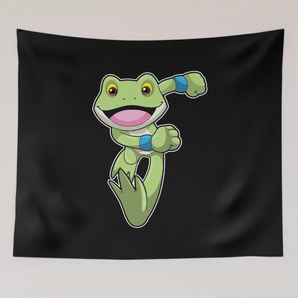 Item preview, Frog at Running with Sweatband designed and sold by Snabdesign84.