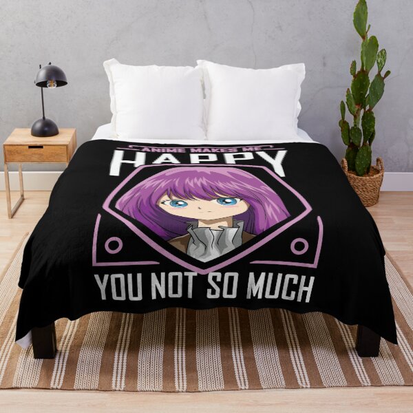 Item preview, Anime Makes Me Happy Manga Lover Otaku Humor designed and sold by melomedia.