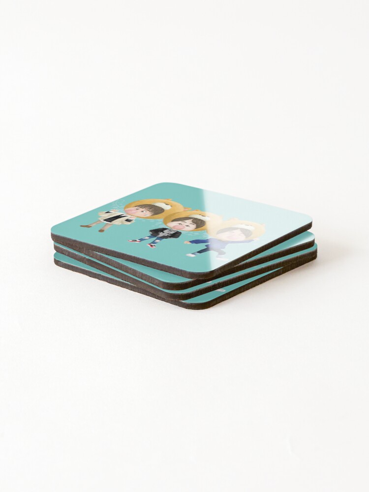 Thumbnail 4 of 5, Coasters (Set of 4), Trio Rapper Line designed and sold by Khotekmei.