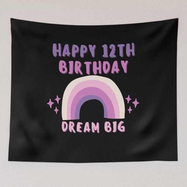 Item preview, Happy 12th Birthday Rainbow Gifts designed and sold by fra02.