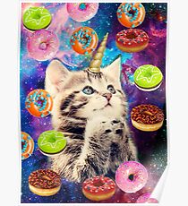 donut cat Poster