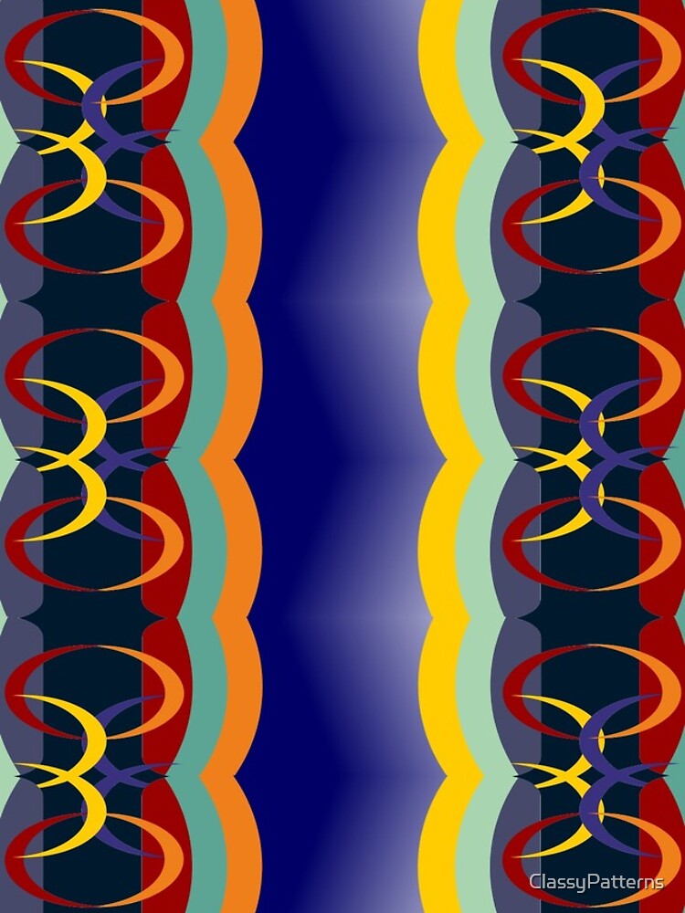 Thumbnail 5 of 5, iPhone Case, Abstract Geometric Patterns With Curve Shapes designed and sold by ClassyPatterns.