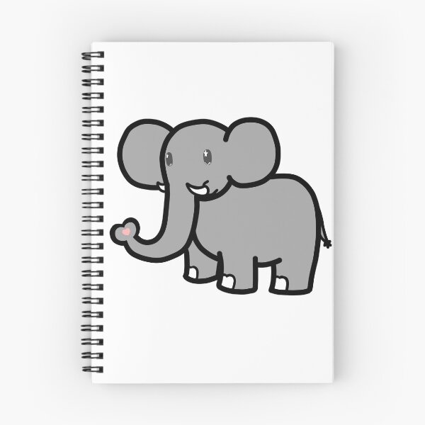 Item preview, Cute Heart Elephant designed and sold by Dottypokey.