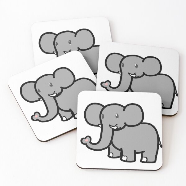 Item preview, Cute Heart Elephant designed and sold by Dottypokey.